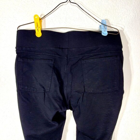 Matty M Women's Size XL Black High Rise Ponte Slub Slimming Legging Pockets - Picture 4 of 6